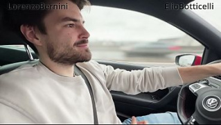 [Guy Next Door, Handsome Man, Jerked Him] Almost Crashed The Car When Jerked Him Off